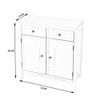Beaumont Lane Gray Console Cabinet view 2