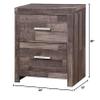 Acme Juniper Modern Composite Wood 2-Drawer Bedroom Nightstand in Dark Cherry view 2