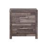 Acme Juniper Modern Composite Wood 2-Drawer Bedroom Nightstand in Dark Cherry view 3