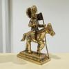 Brass Jaharveer Ji on Horse Statue  4 Inch, 300 Gram | Lord Ramdev Pir Brass Idol for Home Temple & Puja Room | Handcrafted Hindu God Murti for Worship, Meditation, Spiritual Decor & Religious Gift view 3