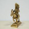 Brass Jaharveer Ji on Horse Statue  4 Inch, 300 Gram | Lord Ramdev Pir Brass Idol for Home Temple & Puja Room | Handcrafted Hindu God Murti for Worship, Meditation, Spiritual Decor & Religious Gift view 4