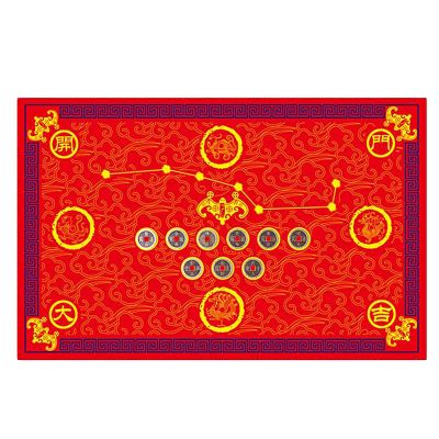 Feng Shui Floor mats Represent Good Luck Furniture Floor Blankets for Bedroom/Doorway/Bathroom/Living Room (Red)