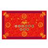 Feng Shui Floor mats Represent Good Luck Furniture Floor Blankets for Bedroom/Doorway/Bathroom/Living Room (Red) view 1