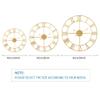 1st owned Large Wall Clock, Metal Retro Roman Numeral Clock, Modern Round Wall Clocks Almost Silent, Easy to Read for Living Room/Home/Kitchen/Bedroom/Office/School Decor (Gold, 18.5 Inch) view 3