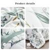 7 Piece Bed in a Bag King Comforter Set with Sheets, Green Leaves on White Botanical Design Bedding Sets for All Season (1 Comforter, 2 Pillow Shams, 1 Flat Sheet, 1 Fitted Sheet, 2 Pillowcases) view 4