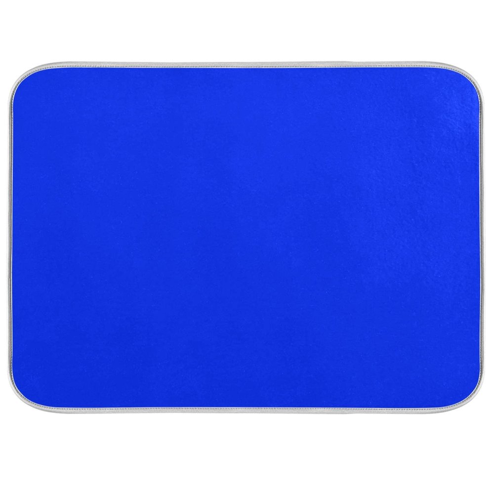 Bright Blue Dish Drying Mat for Kitchen Counter Rack Drainer Mat 18 x 24 Inch Absorbent Microfiber Dry Dishes Mats Dish Drying Pad for Countertops Decor