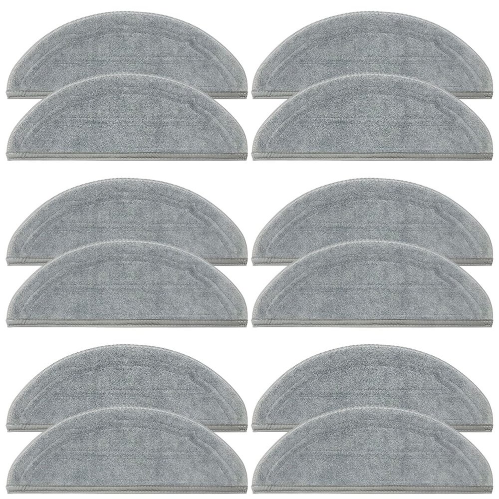 Home Times 4 Pack Mop Pads Replacement Compatible with Roborock Q10 S5/Q10 S5+/Q10 X5/Q10 X5+ Robot Vacuum Cleaner