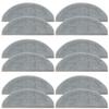 Home Times 4 Pack Mop Pads Replacement Compatible with Roborock Q10 S5/Q10 S5+/Q10 X5/Q10 X5+ Robot Vacuum Cleaner view 1