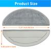 Home Times 4 Pack Mop Pads Replacement Compatible with Roborock Q10 S5/Q10 S5+/Q10 X5/Q10 X5+ Robot Vacuum Cleaner view 4