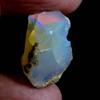 Dazzlegems 14.55 Cts 100% A+ Natural Ethiopian Welo Opal Rough Stone, Raw Crystal, October Birthstone, Jewelry Making Gemstone, Ultra Fire Striking Opal, Opal Rock, Handpicked Stone, Size-13X23 MM view 2