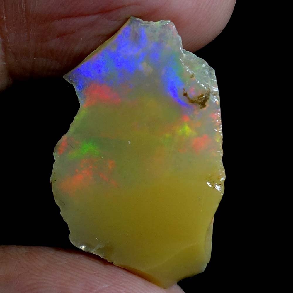 Dazzlegems 10.45 Cts AAA 100% Natural Rainbow Welo Fire Ethiopian Opal Rough Loose Gemstones