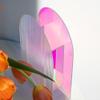 Acrylic Vase, Iridescent Acrylic Ripple Vase, Rainbow Acrylic Vase Minimalist Dcor Artistic Vase (Arched Shape) view 4