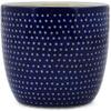 Polmedia Polish Pottery Tumbler UNIKAT - Starry Night Pattern Handmade in Boleslawiec Poland by Ceramika Artystyczna + Certificate of Authenticity view 3