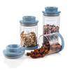 3 Pieces Glass Jars with Lid, Containers Canisters Ceramic Airtight Lid, Kitchen Storage Jars Containers for Cereal Pasta candy Beans Nuts Herbs, Dry Food Canisters view 1