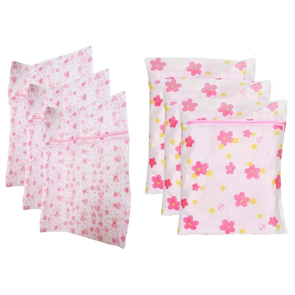 6 Pc Laundry Wash Bags Mesh Delicate Intimate Lingerie Panty Socks Protection