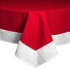 Bedding Empire 500TC Egyptian Cotton Set of 5 Piece Square Border Tablecloth for Kitchen Dining l Decoration l Parties (90 x 90 inch, Red) view 1