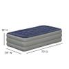Flash Furniture Kellos 18 inch Air Mattress with ETL Certified Internal Electric Pump and Carrying Case - Twin, Blue view 4