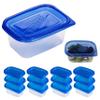 12 Pc Small Food Storage Container Meal Prep Freezer Microwave Reusable 9.5oz view 3