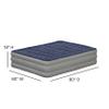Flash Furniture Kellos 18 inch Air Mattress with ETL Certified Internal Electric Pump and Carrying Case - Queen Blue view 4