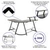 Flash Furniture Ginny Corner Desk - Black/Black Space Saving L-Shaped Gaming Desk with Monitor Shelf - 71.5" 2-Tier Computer Desk, Home Office Desk, Easy Assembly view 4
