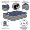 Flash Furniture 18 inch Air Mattress with ETL Certified Internal Electric Pump and Carrying Case - Queen view 3