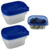 6 Pc Small Food Storage Container Meal Prep Freezer Microwave Reusable 9.5oz view 1