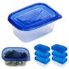 6 Pc Small Food Storage Container Meal Prep Freezer Microwave Reusable 9.5oz view 3