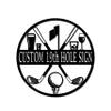 19th Hole Custom Golf Sign (21" W x 21" H, Black) view 1