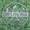 19th Hole Custom Golf Sign (21" W x 21" H, Black) view 3