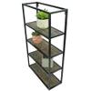 Admired By Nature 4 Tier Floating Shelf, Farmhouse Wall Decor, Rustic Wood Mounted Organizer for Home Decor, 1 Unit view 1