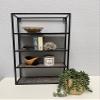 Admired By Nature 4 Tier Floating Shelf, Farmhouse Wall Decor, Rustic Wood Mounted Organizer for Home Decor, 1 Unit view 2