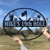19th Hole Custom Golf Sign (21" W x 21" H, Green) view 2