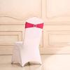 100PCS Stretch Chair Sashes Bows Chair Bands with Buckle for Wedding Hotel Banquet Birthday Party Decorations - Fushia view 4