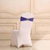 100PCS Stretch Chair Sashes Bows Chair Bands with Buckle for Wedding Hotel Banquet Birthday Party Decorations - Purple view 4