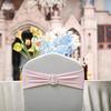 50PCS Stretch Chair Sashes Bows Chair Bands with Buckle for Wedding Hotel Banquet Birthday Party Decorations - Rose Gold/Blush view 1