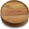 11" Acacia Wood Lazy Susan Organizer Kitchen Turntable for Cabinet Pantry Table Organization view 1