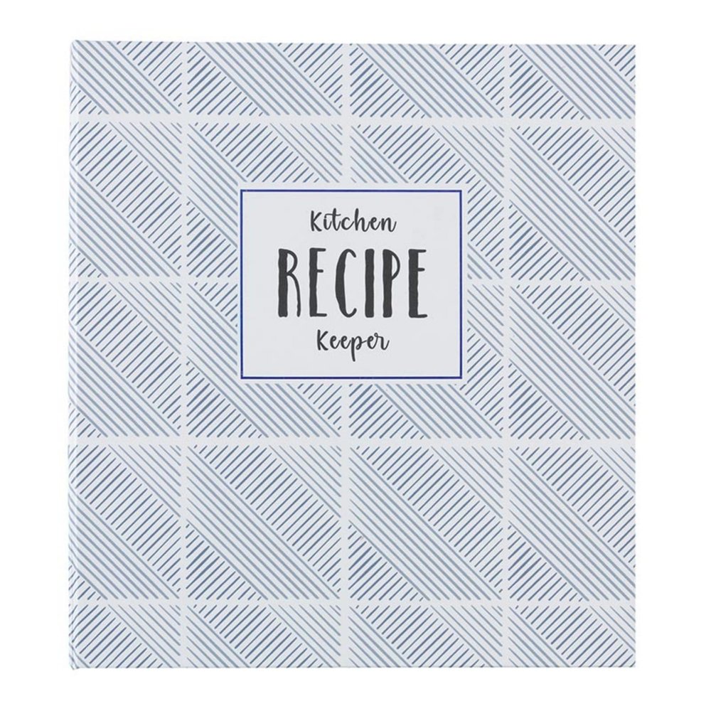 C.R Gibson QP12-24018 3-Ring Recipe Binder with Recipe Cards, 9'' W x 9.4'' H, True Blue