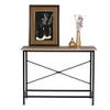 105 x 30 x 76 cm (L x W x H) Console Table Behind Sofa Couch, Narrow Entryway Table Industrial Hallway Table Console Sofa Table Foyer Hall Table for Entryway view 3