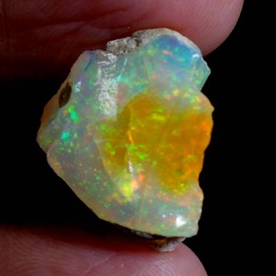 Dazzlegems 12.55 Cts AAA 100% Natural Rainbow Welo Fire Ethiopian Opal Rough Loose Gemstones-09