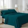 Carressa Linen California King Egyptian Cotton Sheets - 800 High Thread Count Egyptian Cotton Cal King Sheets (4 PC, Peacock Teal), Soft, Cooling, 16" Deep Pocket Sateen Weave Luxury Hotel Bed Sheet view 1