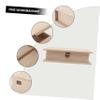 Cabilock Elegant Wooden File Organizer Sturdy Paper Storage Box Desktop Storage view 4