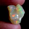 Dazzlegems 16.75 Cts AAA 100% Natural Rainbow Welo Fire Ethiopian Opal Rough Loose Gemstones-14 view 1