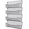 AURIKAR Spice Rack Wall Mount, Spice Organizer for Cabinet & Pantry Door, Set of 4 Hanging Spice Rack Saving Space for Kitchen, Black view 1