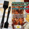 Anaeat 2 Pack Silicone Basting Pastry Brushes - Heat Resistant Brush with Soft Bristles, Hygienic One-Pieces Design, Marinade Brush Great in Baking for Spreading Oil Butter Sauce BBQ Grill (Black) view 4
