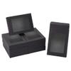 NBEADS 24 Pcs Black Gift Box, Fold Paper Boxes Cookie Boxes Bakery Boxes Kraft Treat Boxes with Window 5.7x4.1x1 for Party Favor Bakery and Jewelry Packaging view 1
