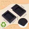NBEADS 24 Pcs Black Gift Box, Fold Paper Boxes Cookie Boxes Bakery Boxes Kraft Treat Boxes with Window 5.7x4.1x1 for Party Favor Bakery and Jewelry Packaging view 2