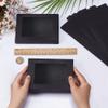 NBEADS 24 Pcs Black Gift Box, Fold Paper Boxes Cookie Boxes Bakery Boxes Kraft Treat Boxes with Window 5.7x4.1x1 for Party Favor Bakery and Jewelry Packaging view 3
