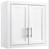 Crosley Furniture Savannah Wall Mounted Bathroom Storage Medicine Cabinet with Shelves, White view 1