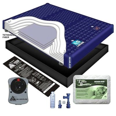 Super Single Luxury Support 6300 Mattress Bundle for hardside (Wood Frame) waterbed: Includes Liner, Heater, Mattress pad and a Fill & Drain kit (RHS0521)