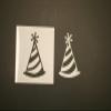 12" Party Hat Reusable (SRAL) Mylar Stencil - Art Supplies view 1